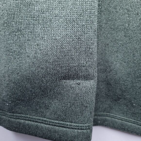 Vineyard Vines Mountain Sweater Mens Large Green Fleece 1/4 Zip Pullover - Picture 3 of 12